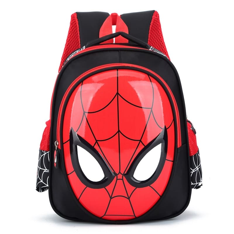mochila niño 3 años spiderman negro