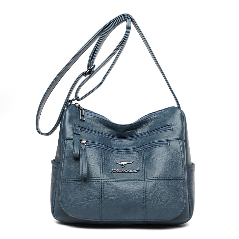 mochila bolso cruzado mujer azul