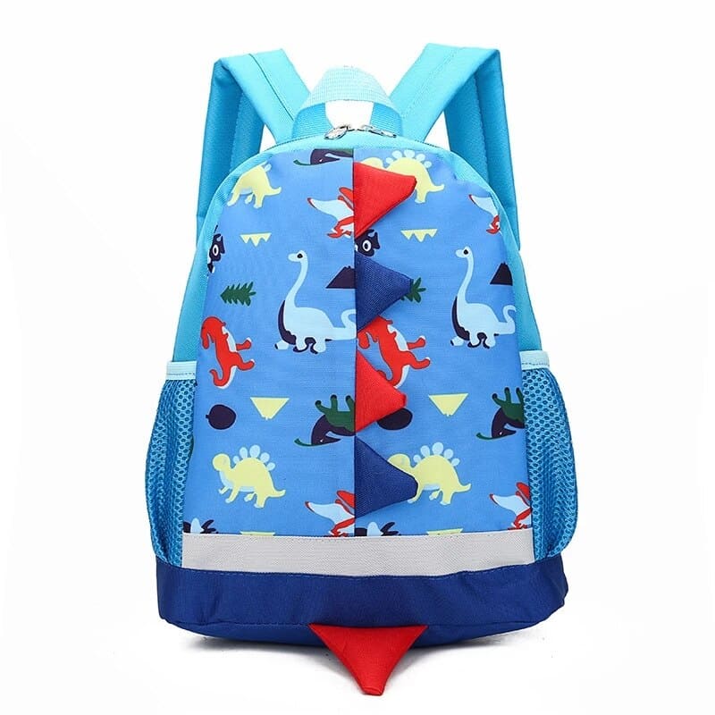 mochila niño 3 años dinosaurios azul