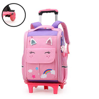 Thumbnail for mochilas con ruedas para niñas violeta