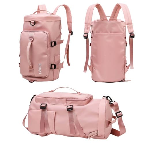 mochilas viajeras grandes rosa