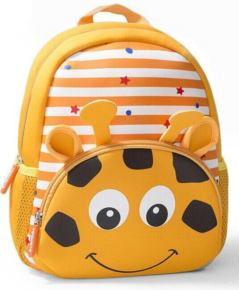 mochila llevar niño 3 años naranja