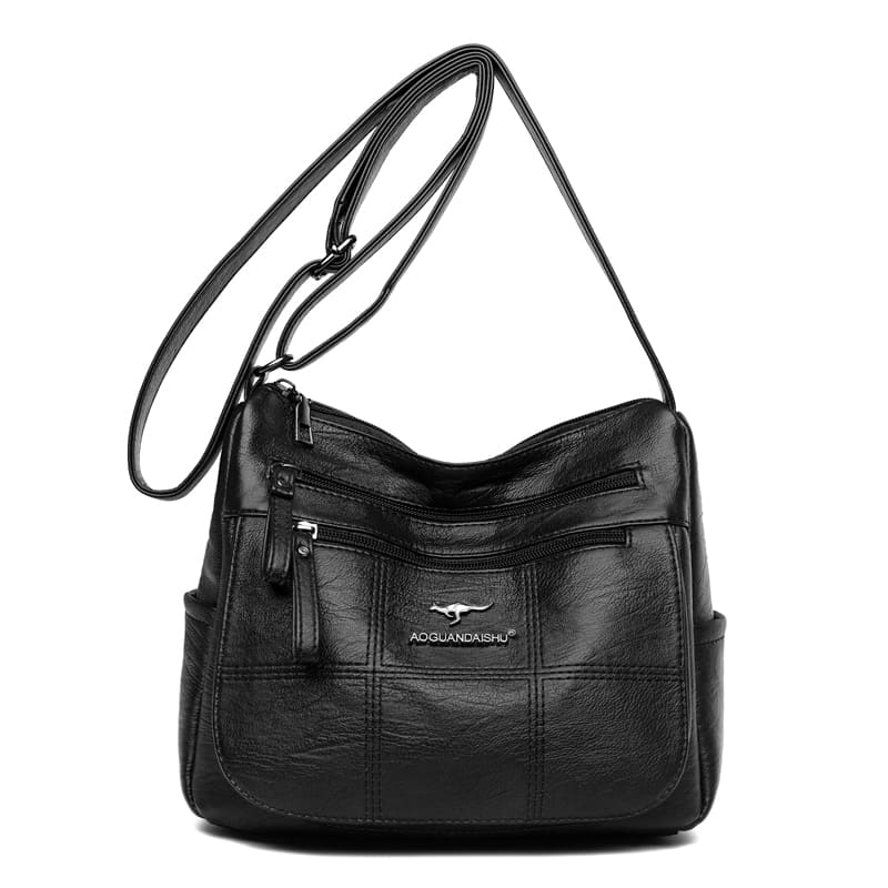 mochila bolso cruzado mujer negro