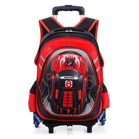 Thumbnail for mochilas para niños y niñas con ruedas rojo