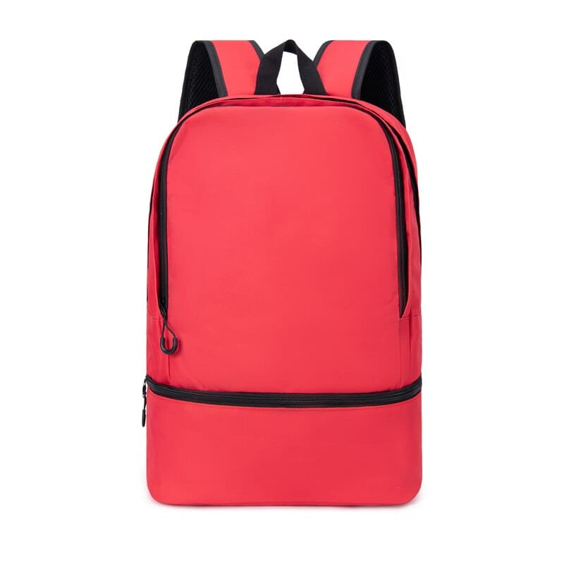 mochilas deportivas con zapatillero rojo